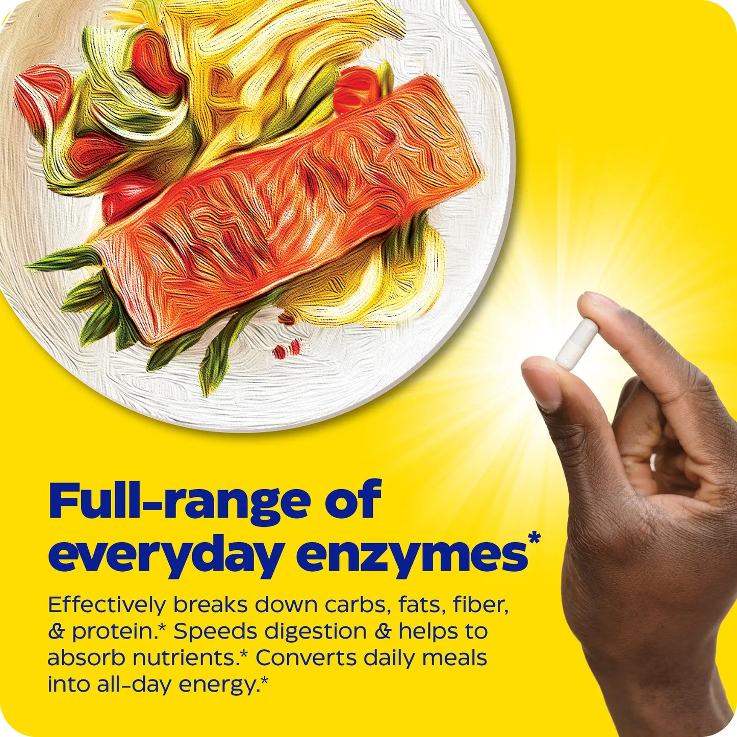 advertisement for digest complete, full-range of everyday enzymes