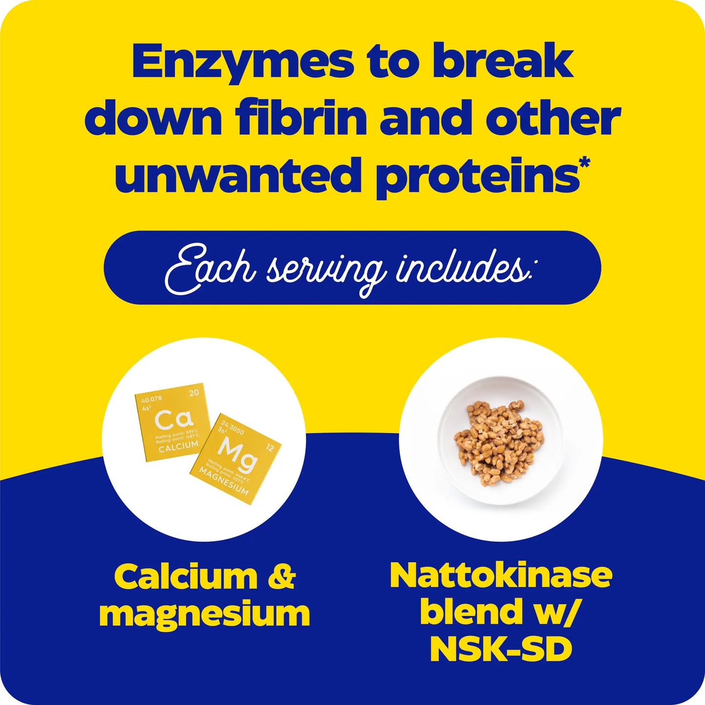 what each serving of natto-k includes