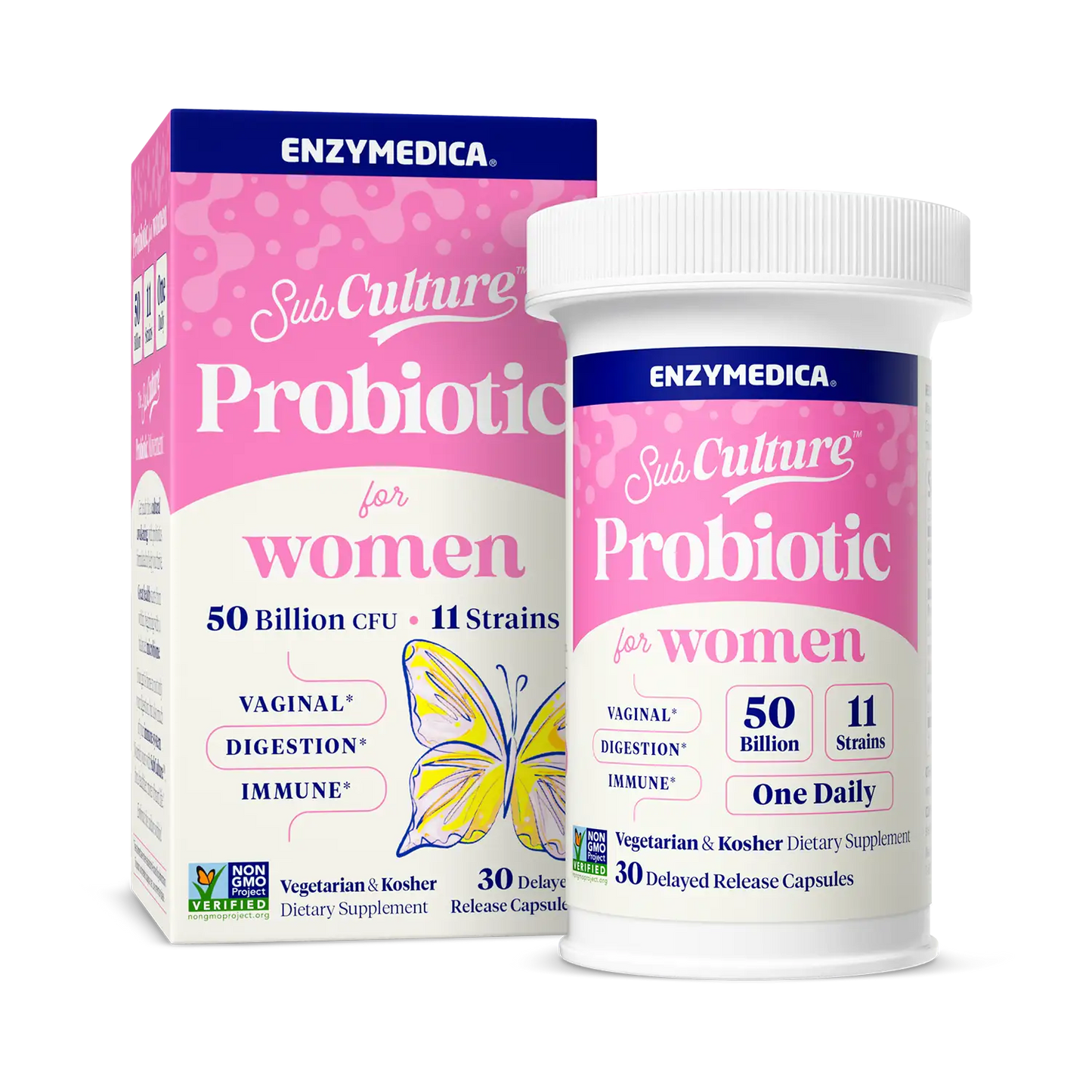 Carton and bottle of SubCulture women