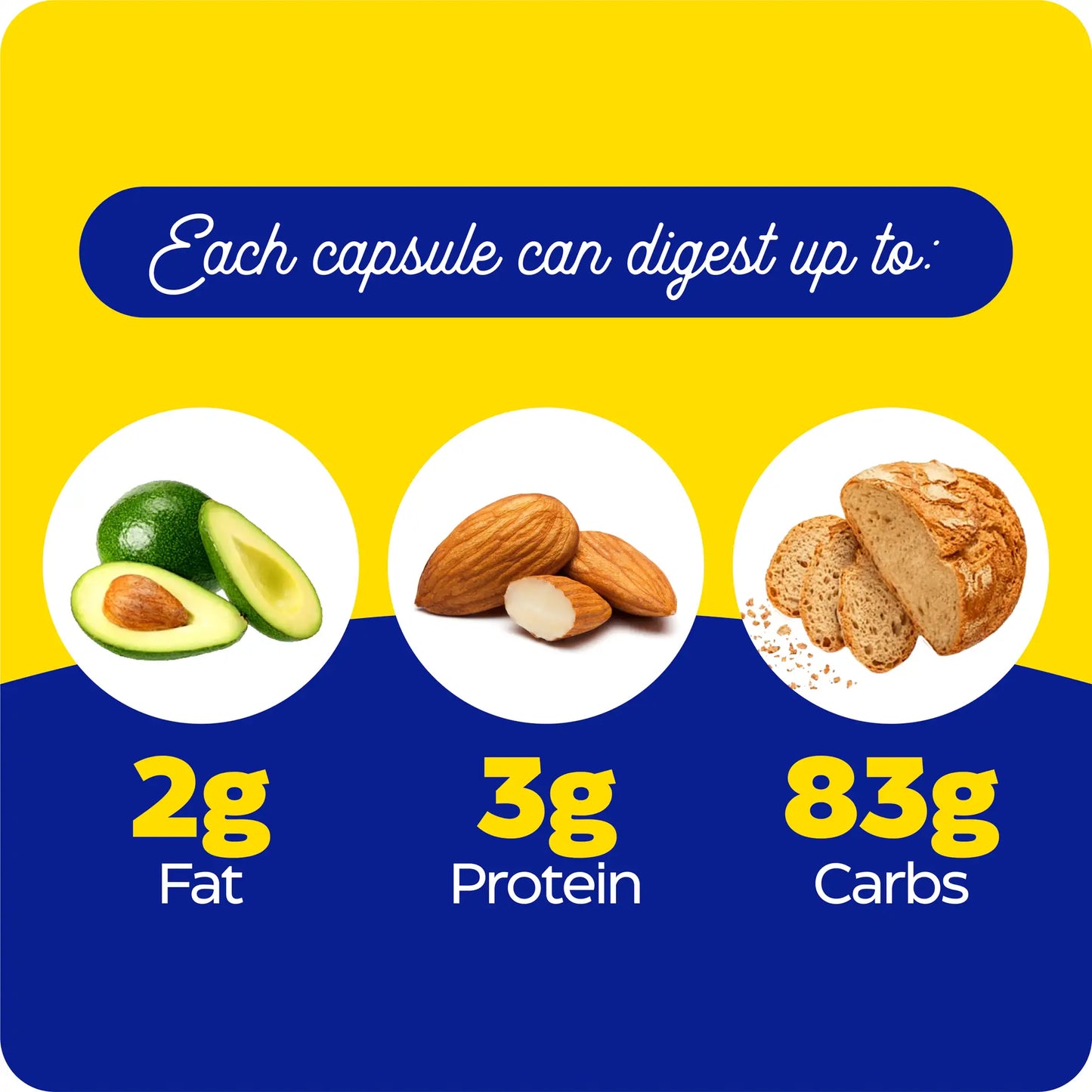 What each capsule of Veggie Gest can digest up to