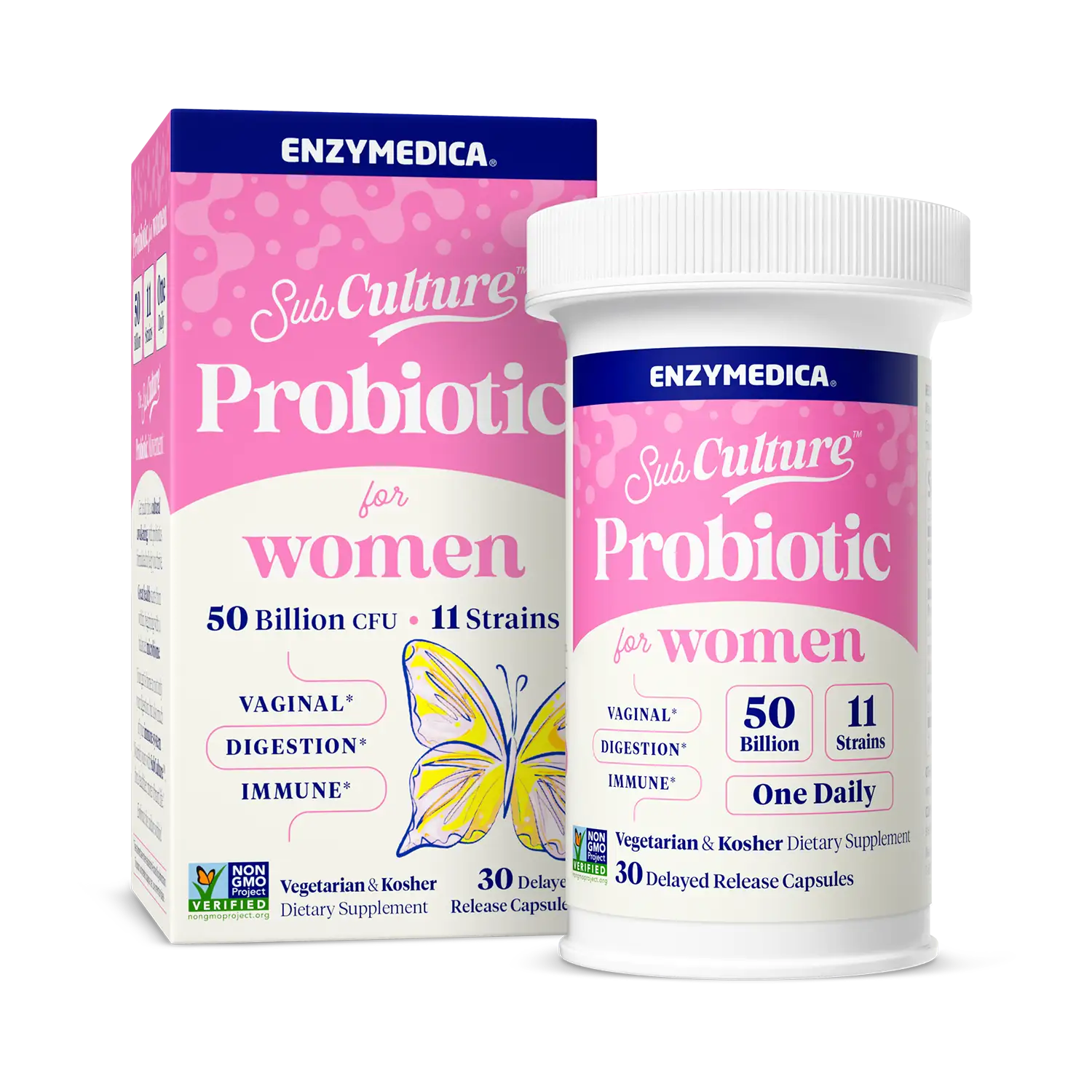 Carton and bottle of SubCulture women
