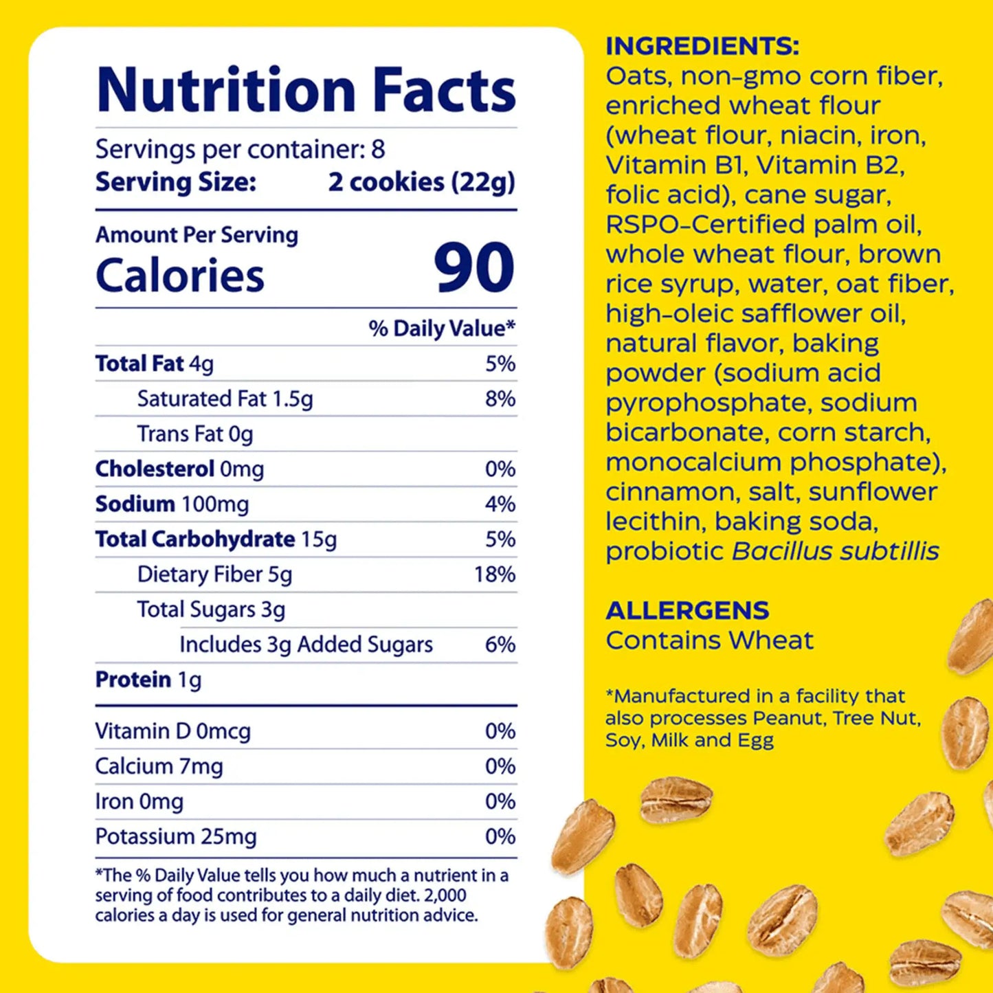 Digest Gold Fiber+ Cookies - Harvest Oat